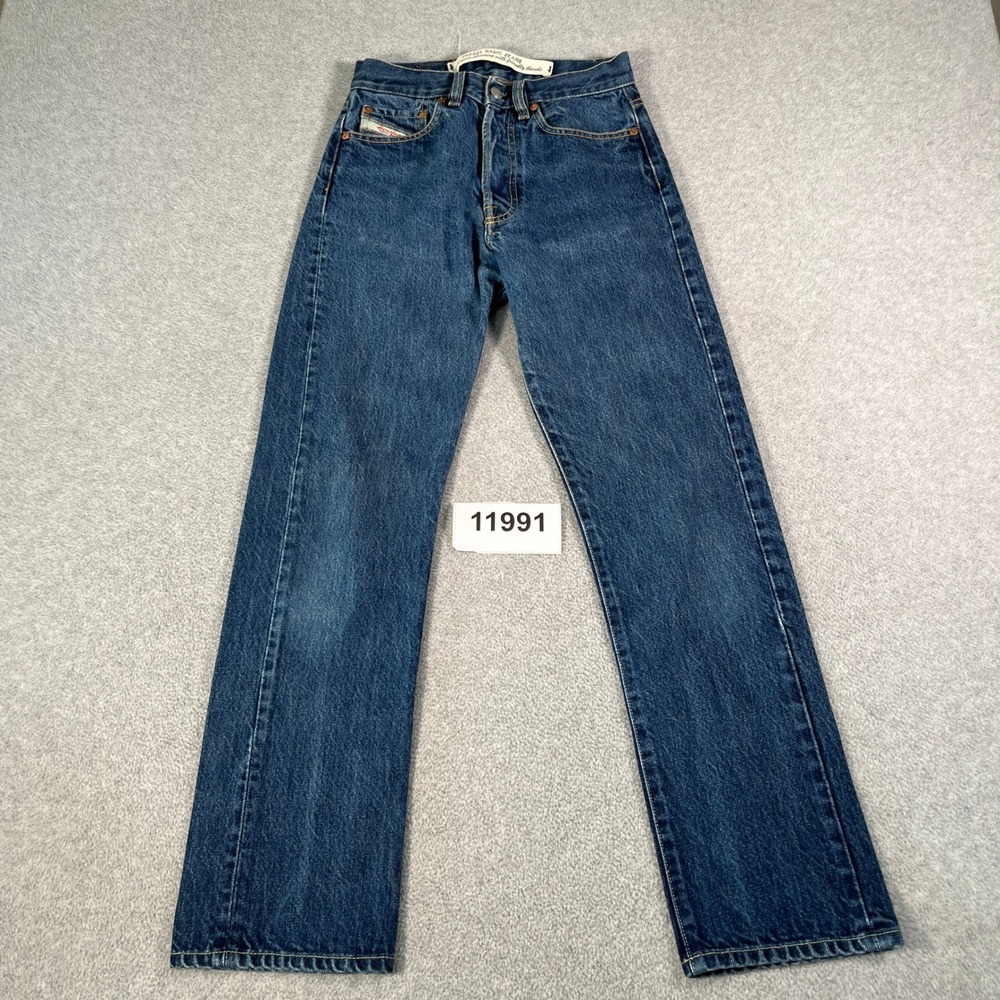 Vintage Diesel RR55 Straight Leg Jeans Womens 27 Blue Denim Cotton Dark Wash